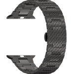 Techsuit - Watchband 32mm (W052) - Apple Watch 1/2/3/4/5/6/7/8/9/10/SE/SE 2 (38/40/41/42mm) - Black