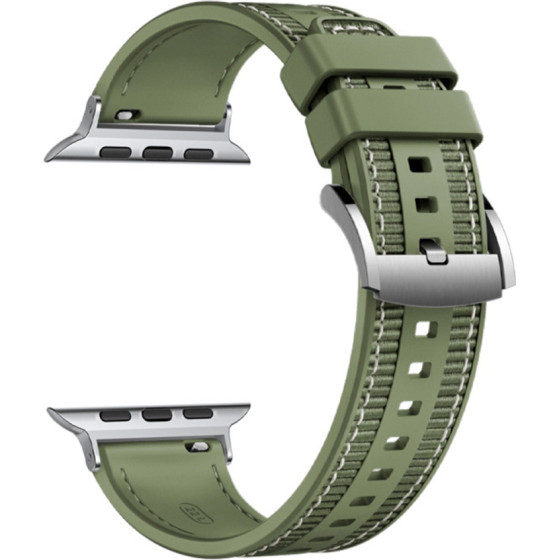 Techsuit - Watchband 35mm (W051) - Apple Watch 1/2/3/4/5/6/7/8/9/10/SE/SE 2/Ultra/Ultra 2 (42/44/45/46/49mm) - Green