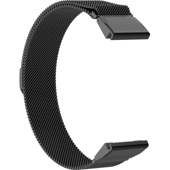 Techsuit - Watchband QuickFit 20mm (W009) - Instinct 2S/2S Solar/Approach S70 42mm/fenix 7S Pro Sapphire Solar - Black
