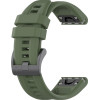 Techsuit - Watchband QuickFit 22mm (W060) - Garmin Fenix 5/5 Plus 6/6 Pro/7/Forerunner 935/945/955/Approach S60 - Dark Green