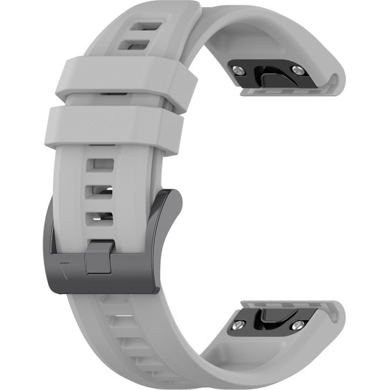 Techsuit - Watchband QuickFit 22mm (W060) - Garmin Fenix 5/5 Plus 6/6 Pro/7/Forerunner 935/945/955/Approach S60/S62 - Gray