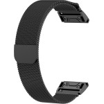Techsuit - Watchband QuickFit 26mm (W009) - Garmin Fenix 3/3 HR/5X/5X Plus/6X/6X Pro/7X/7X Pro Solar - Black