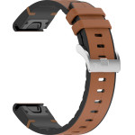 Techsuit - Watchband QuickFit 22mm (W071) - Garmin Fenix 5/5 Plus 6/6 Pro/7/Forerunner 935/945/Approach S60 - Brown