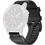 Techsuit - Watchband QuickFit 26mm (W068) - Garmin Fenix 3/3 HR/5X/5X Plus/6X/6X Pro/7X/7X Pro Solar - Black