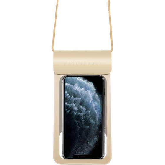 Techsuit - Waterproof Case (TWC1) - for Phones with max. 6.8'', IPX8, 30m - Gold - (TWC1/GOLD)