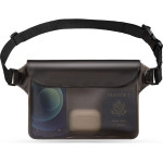 Techsuit - Waterproof Pouch - Universal Silicone Big Bag for Accessories - Black