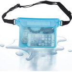 Techsuit - Waterproof Pouch - Universal Silicone Big Bag for Accessories - Blue