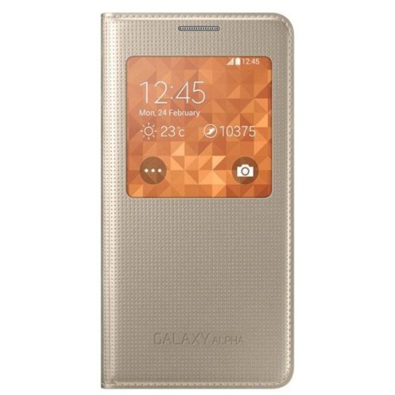 ���� FLIP S-VIEW SAMSUNG EF-CG850BFEG G850F GALAXY ALPHA �����