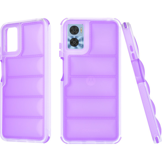 Techsuit - Wave Shield - Motorola Moto E22 / Moto E22i - Violet