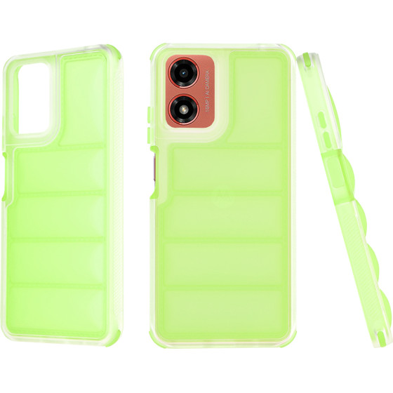 Techsuit - Wave Shield - Motorola Moto G04 / Moto G04s / Moto G24 / Moto E14 - Green