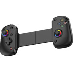 Techsuit - Wireless Controller (BSP-D8 Pro) - for Phones, Tablets (Android, iOS, PS4), Bluetooth, RGB Lights, 400mAh - Black