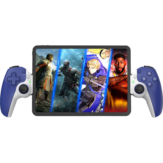 Techsuit - Wireless Controller (BSP-D9) - Gamepad for Tablets, Phones, Nintendo Switch/PS3/PS4, Bluetooth V5.2, 400mAh - Blue