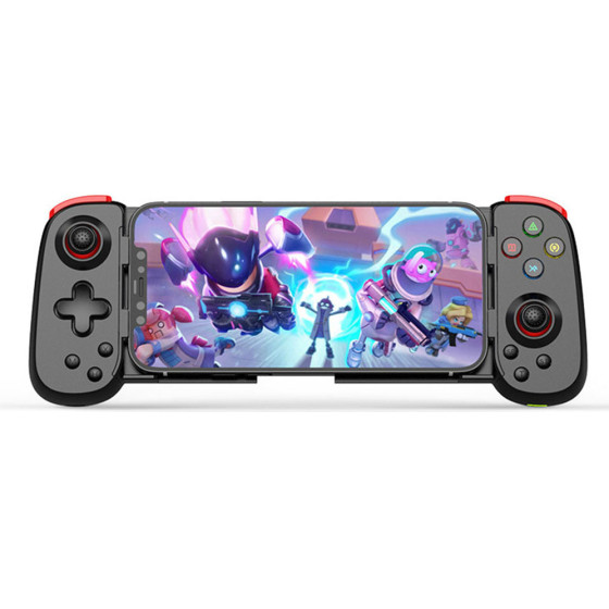 Techsuit - Wireless Controller (D6 DP) - for Phones, Bluetooth, 400mAh - Black