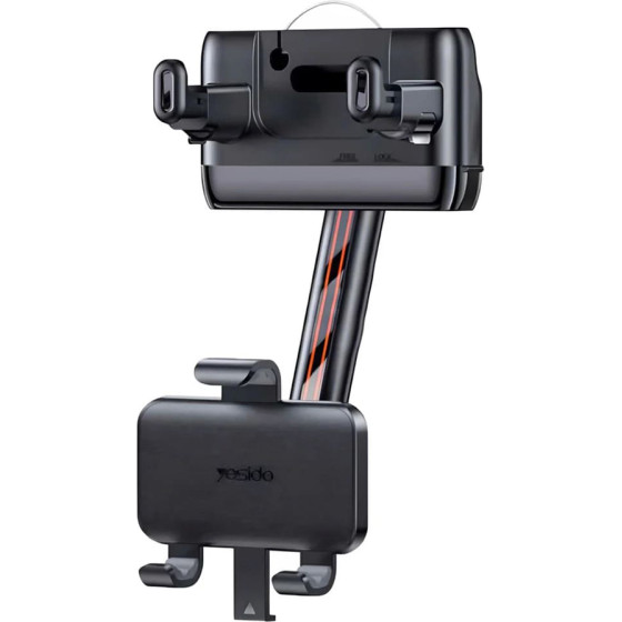 Yesido - Car Holder - Adjustable Multi-Angle, 360� Rotation, Spring Clip, for Rearview Mirror - Black - (C265)