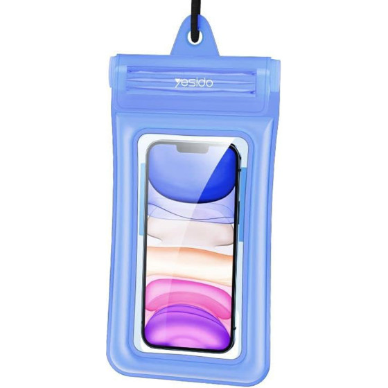 Yesido - Waterproof Case - IPX8, for Phone max. 6.8'' - Blue - (WB11)