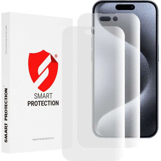 Smart Protection - Premium Classic (2 pack) - Iphone 15 Pro - Clear