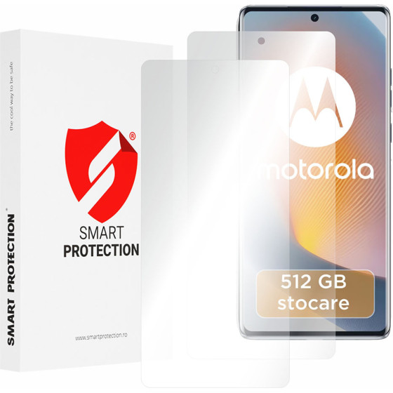 Smart Protection - Premium Classic (2 pack) - Motorola Edge 50 Fusion - Clear