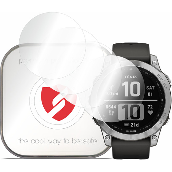 Smart Protection - Premium Classic (4 pack) - Garmin Fenix 7 - Clear