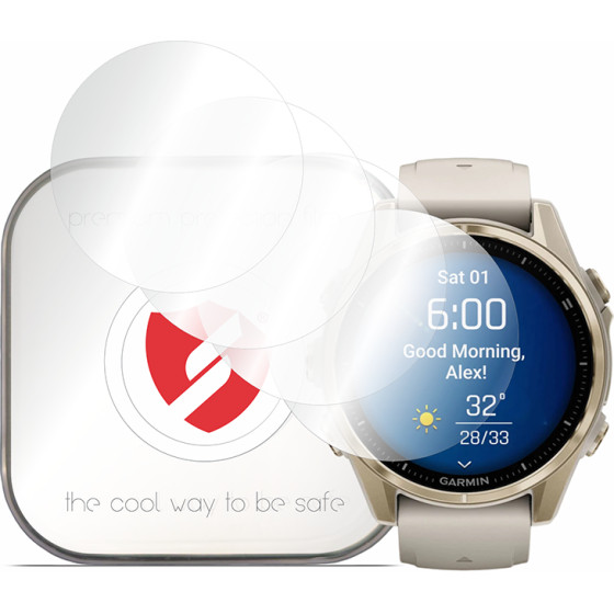 Smart Protection - Premium Classic (4 pack) - Garmin Fenix 8 43mm - Clear