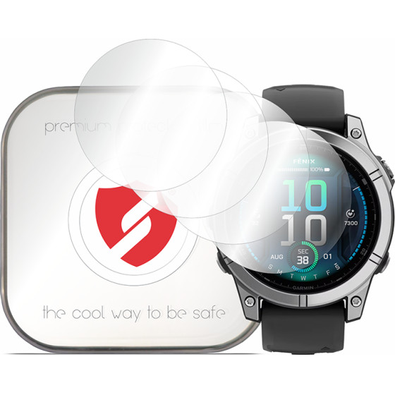 Smart Protection - Premium Classic (4 pack) - Garmin Fenix E - Clear