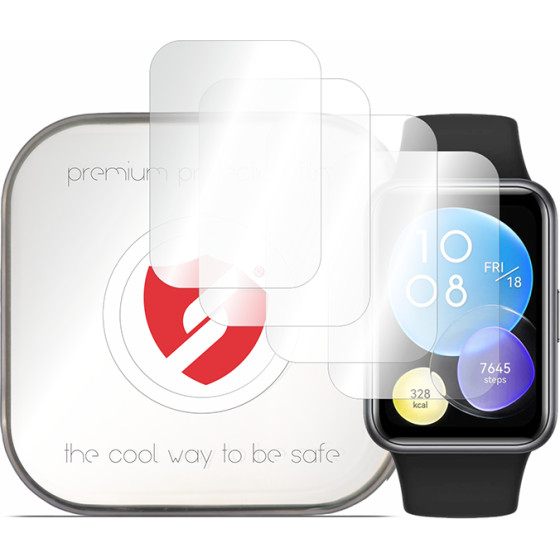 Smart Protection - Premium Classic (4 pack) - Huawei Watch Fit 2 Active Edition - Clear