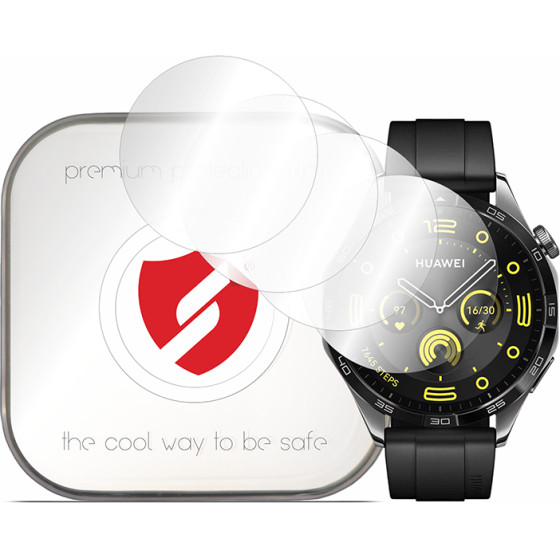 Smart Protection - Premium Classic (4 pack) - Huawei Watch Gt 4 46mm - Clear