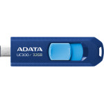 Adata - Memory Stick - Type-C, Usb 3.2 FlashDrive, 32GB, 100MB/s - Blue - (ACHO-UC300-32G-RNB)