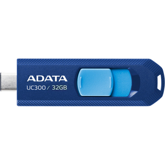 Adata - Memory Stick - Type-C, Usb 3.2 FlashDrive, 32GB, 100MB/s - Blue - (ACHO-UC300-32G-RNB)