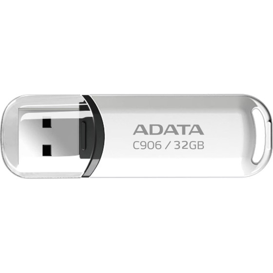 Adata - Memory Stick - Usb 2.0 FlashDrive, 32GB - White - (AC906-32G-RWH)