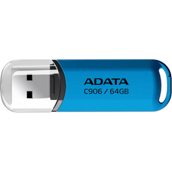 Adata - Memory Stick - Usb 2.0 FlashDrive, 64GB - Blue - (AC906-64G-RWB)