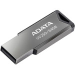 Adata - Memory Stick - Usb 2.0 FlashDrive, 64GB - Silver - (AUV250-64G-RBK)