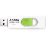 Adata - Memory Stick - Usb 3.1 FlashDrive, 32GB - White / Green - (AUV320-32G-RWHGN)