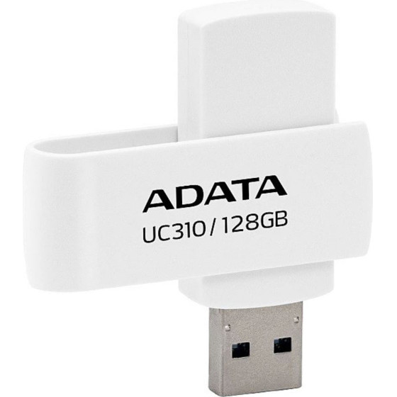 Adata - Memory Stick - Usb 3.2 FlashDrive, 128GB - White - (UC310-128G-RWH)