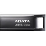 Adata - Memory Stick - Usb 3.2 FlashDrive, 128GB, 100MB/s - Metallic Black - (AROY-UR340-128GBK)