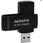 Adata - Memory Stick - Usb 3.2 FlashDrive, 256GB - Black - (UC310-256G-RBK)