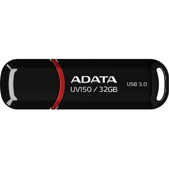 Adata - Memory Stick - Usb 3.2 FlashDrive, 32GB - Black - (AUV150-32G-RBK)