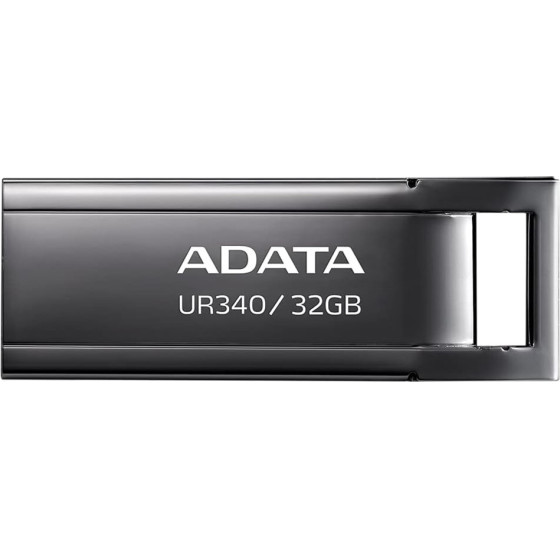 Adata - Memory Stick - Usb 3.2 FlashDrive, 32GB, 100MB/s - Metallic Black - (AROY-UR340-32GBK)