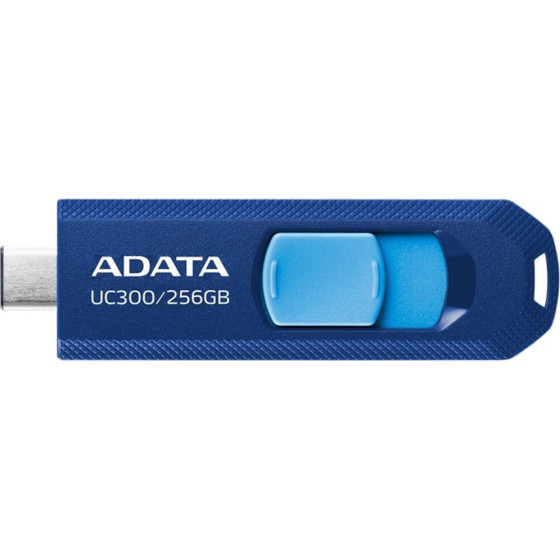 Adata - Memory Stick - USB-C FlashDrive, 256GB, 100MB/s - Blue - (ACHO-UC300-256G-RN)