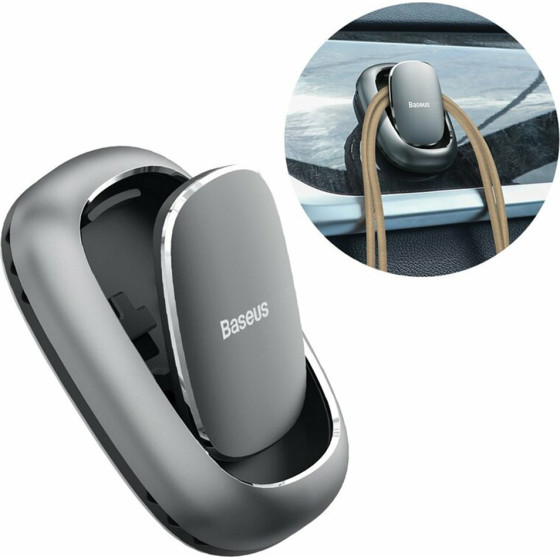Baseus - (2 pack) Car Organizer Beetle - For Saving Space, Multifunctional, Universal - Dark Grey - (ACGGJK-0G)