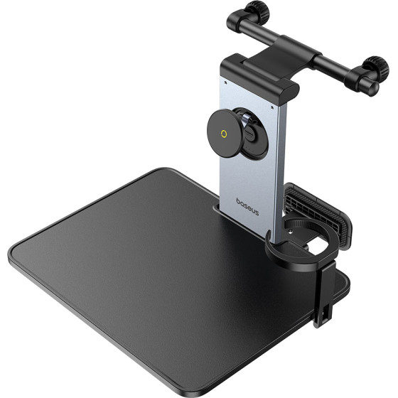 Baseus - Car Holder Magpro Ii - For Backseat Headrests, Cup Holder, 360� Phone Mount, Table - Cosmic Black - (C40272901121-00)