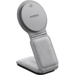 Baseus - Car Holder With Wireless Charging Primetrip C02 (C40169003831-00) - Magnetic Grip For Dashboard, 15W - Frosted Grey