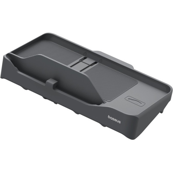 Baseus - Car Organizer T-Space - Etc Card Reader, Phone Holder - Grey - (C20251301811-00)