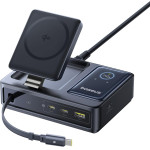 Baseus - Charging Station Nomos - Magsafe Charger, Type-C, Digital Display, 5in1, 140W - Black - (P10170902123-00)