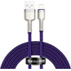 Baseus - Data Cable Cafule Series Metal - Usb To Lightning 2.4A, 2m - Purple - (CALJK-B05)