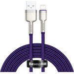 Baseus - Data Cable Cafule Series Metal - Usb To Lightning 2.4A, 2m - Purple - (CALJK-B05)