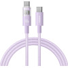 Baseus - Data Cable Display 2 - Fast Charging, Type-C To Type-C, Digital Display, 100W, 2m - Nebula Purple - (P10382702511-01)