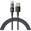 Baseus - Data Cable Display 2 - Fast Charging, Usb To Type-C, Digital Display, 100W, 2m - Cosmic Black - (P10382701111-00)