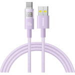 Baseus - Data Cable Display 2 - Fast Charging, Usb To Type-C, Digital Display, 100W, 2m - Nebula Purple - (P10382701511-01)