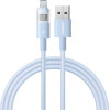 Baseus - Data Cable Display 2 - Usb To Lightning, Fast Charging, Digital Display, 2.4A, 1m - Galaxy Blue - (P10382700311-00)