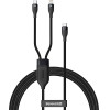 Baseus - Data Cable Flash Series 2in1 - Type-C To Type-C, Lightning 100W, 1.2m - Black - (CA1T2-F01)
